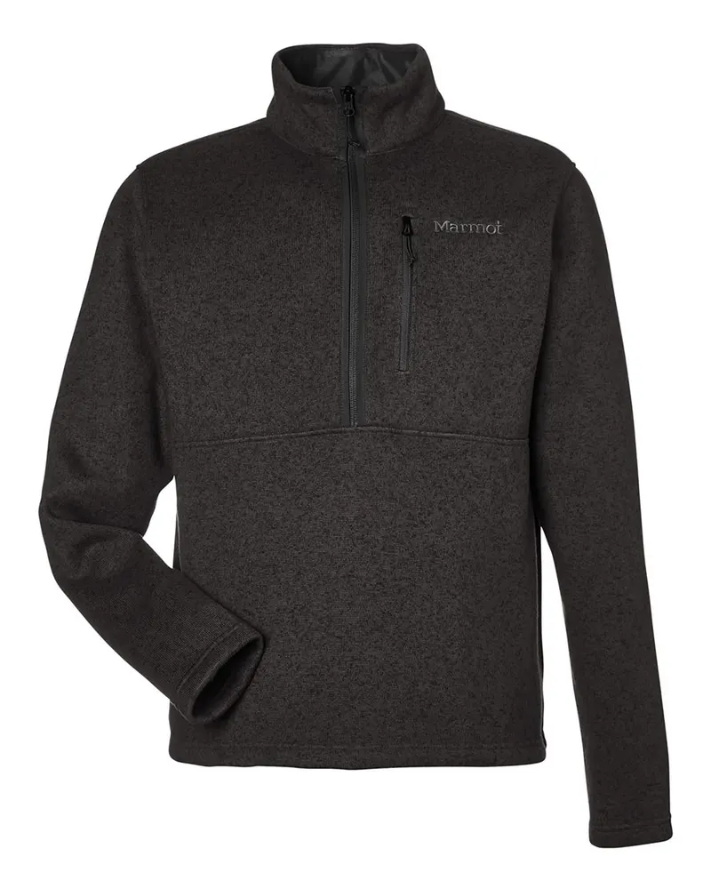 Marmot Marmot Men's Drop Line Half-Zip Jacket — Black Heather