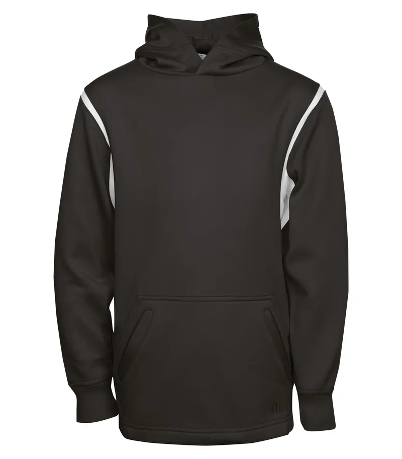 ATC™ ATC™ PTECH® FLEECE VarCITY YOUTH HOODIE — Black/White