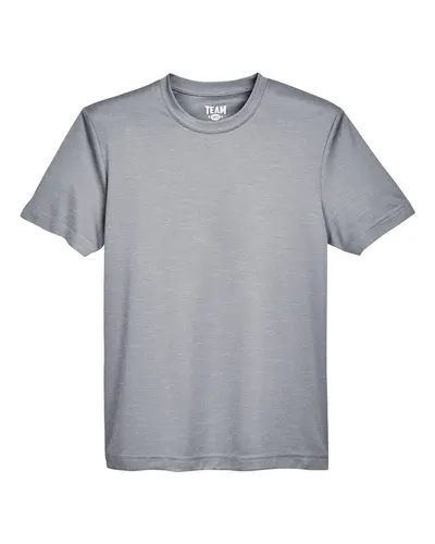 Team 365 Team 365 Youth Sonic Heather Performance T-Shirt in Athletic Heather, front view