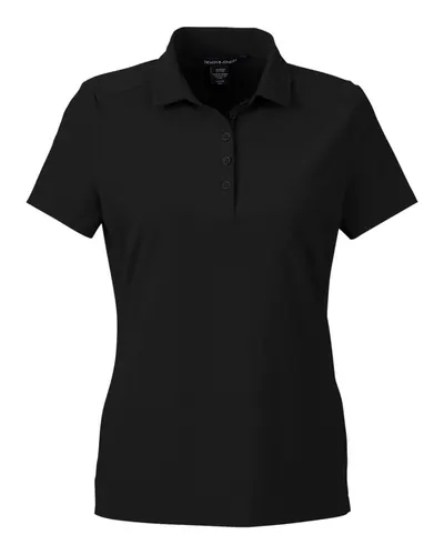 Devon & Jones Devon & Jones Women's CrownLux Performance® Windsor Welded Polo in Black, front view
