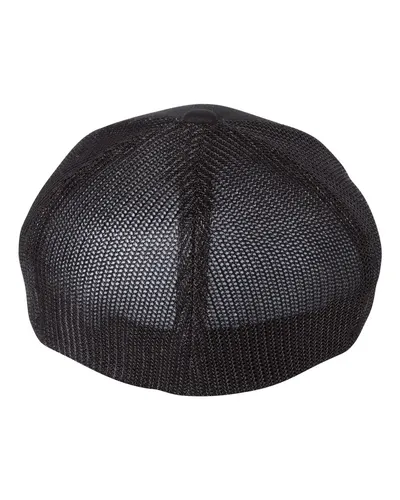 Richardson Richardson R-Flex Trucker Cap in Black, back view