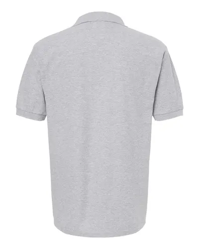 M&O M&O Ring-Spun Piqué Polo in Athletic Grey, back view