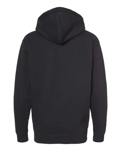 Independent Trading Co. Independent Trading Co. Unisex Heavyweight Full-Zip Hooded Sweatshirt in Black, back view