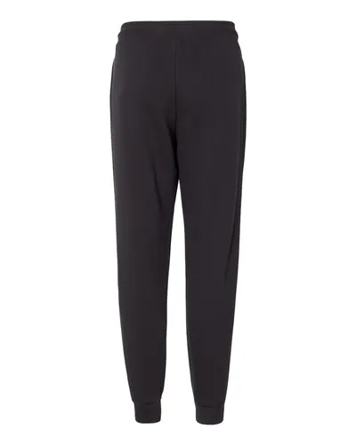 BELLA + CANVAS BELLA + CANVAS Unisex Sponge Fleece Joggers in Black, back view