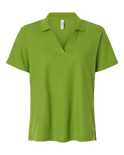 CORE365 CORE365 Women's Resolve CVC Performance Pique Polo in Acid Green, front view