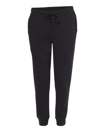 Independent Trading Co. Independent Trading Co. Men's Midweight Fleece Sweatpants in Black, front view