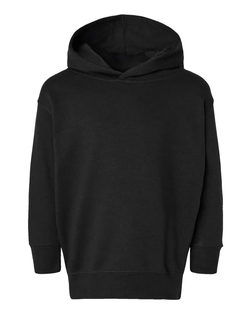 Rabbit Skins Rabbit Skins Toddler Pullover Fleece Hoodie — Black