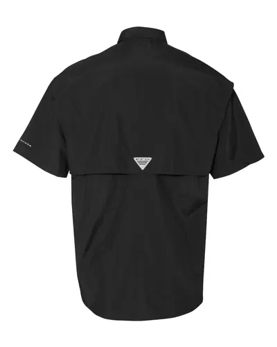 Columbia Columbia Men's PFG Bahama™ II Short Sleeve Shirt in Black, back view