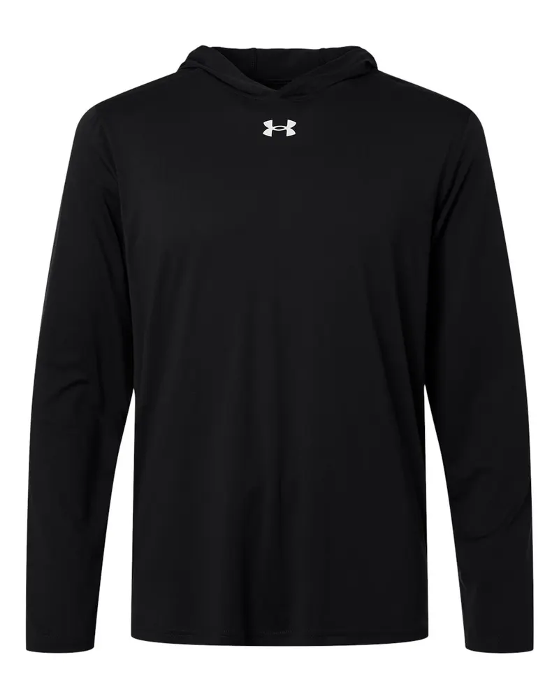 Under Armour Under Armour Men's Team Vanish Hooded Long Sleeve T-Shirt — Black/ White