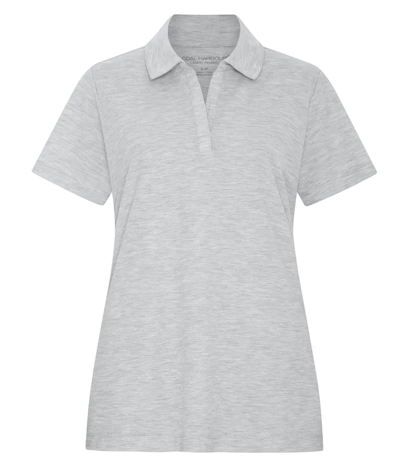 Coal Harbour® COAL HARBOUR® EVERYDAY BLEND LADIES’ POLO — Athletic Grey