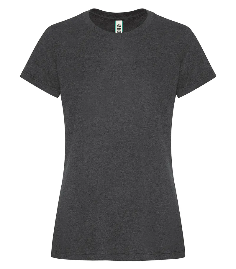 KOI® KOI® ELEMENT RING SPUN COTTON LADIES' TEE — Charcoal Heather