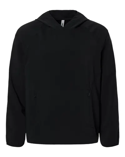 CORE365 CORE365 Men's UltraUVP Shoreline Long Sleeve Hooded Pullover in Black, front view