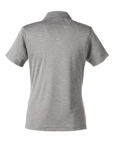 Team 365 Team 365 Women's Zone Sonic Heather Performance Polo in Athletic Heather, back view