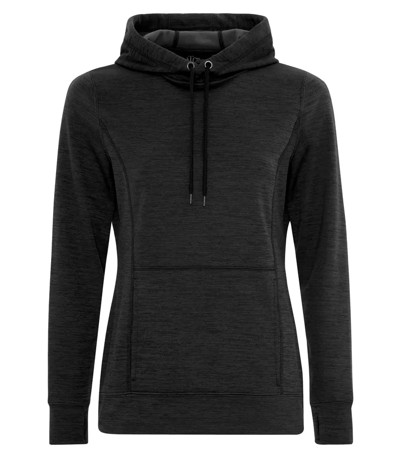 ATC™ ATC™ DYNAMIC HEATHER FLEECE LADIES' HOODIE — Black Dynamic
