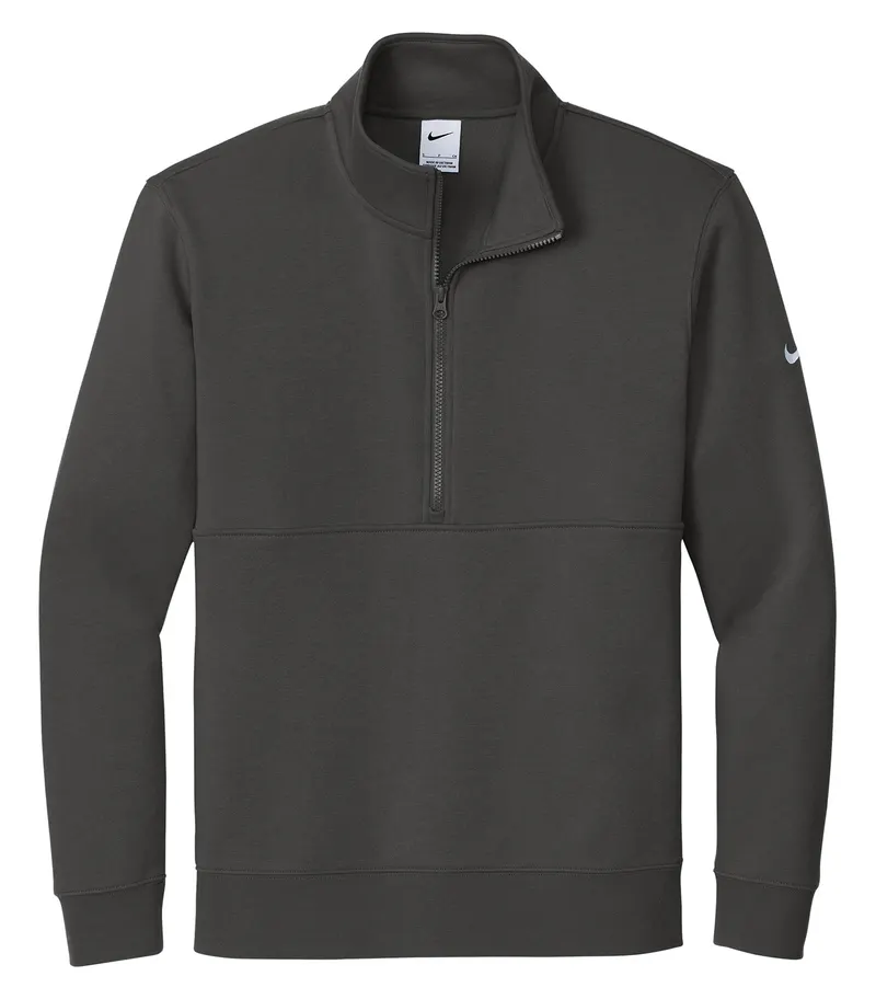 Nike NIKE CLUB FLEECE SLEEVE SWOOSH 1/2 ZIP — Anthracite