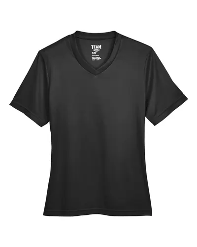 Team 365 Team 365 Women's Zone Performance T-Shirt in Black, front view
