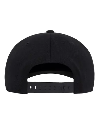 Flexfit Flexfit 110® Snapback Cap in Black, back view