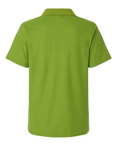 CORE365 CORE365 Women's Resolve CVC Performance Pique Polo in Acid Green, back view
