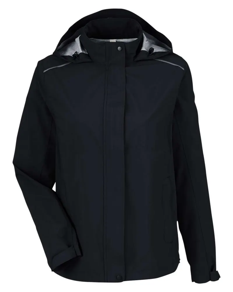 CORE365 CORE365 Women's Barrier Packable Waterproof Rain Jacket — Black