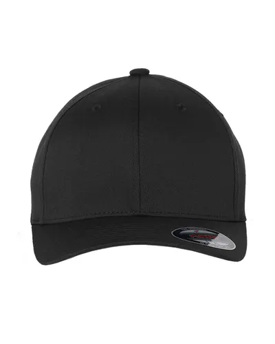 Flexfit Flexfit Cotton Blend Cap in Black, front view