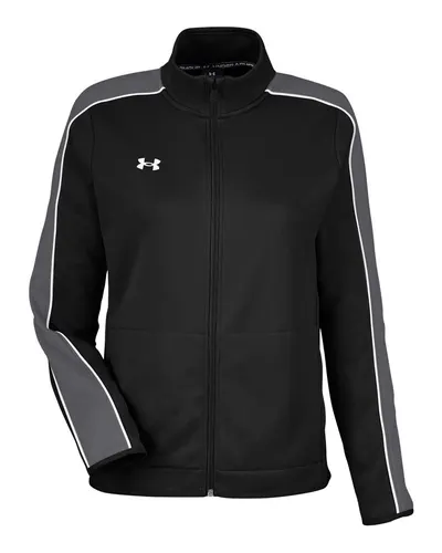 Under Armour Under Armour Women's Command Full-Zip 2.0 Jacket in Black/ White, front view