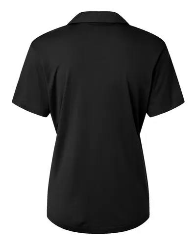 AllPro AllPro Women's Pro-Lock Performance Polo in Black, back view