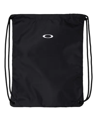 Oakley Oakley Team Issue Drawstring Backpack in Blackout, front view