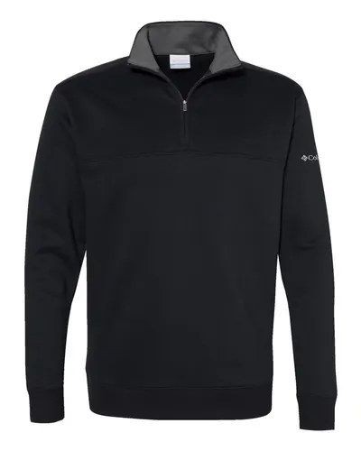 Columbia Columbia Men's Hart Mountain™ II Half-Zip Pullover in Black, front view