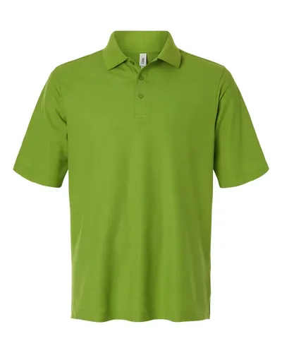CORE365 CORE365 Men's Resolve CVC Performance Pique Polo in Acid Green, front view