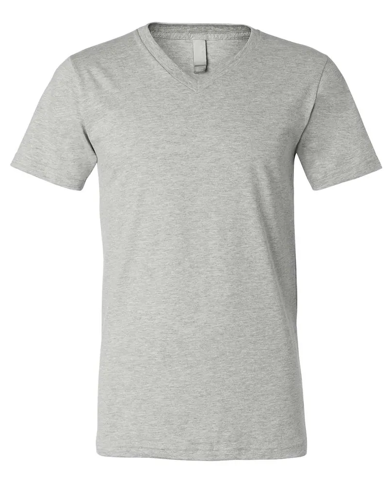 BELLA + CANVAS BELLA + CANVAS Unisex Heather CVC V-Neck Tee — Athletic Heather