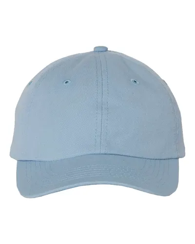 Valucap Valucap Youth Small Fit Bio-Washed Dad Hat in Baby Blue, front view