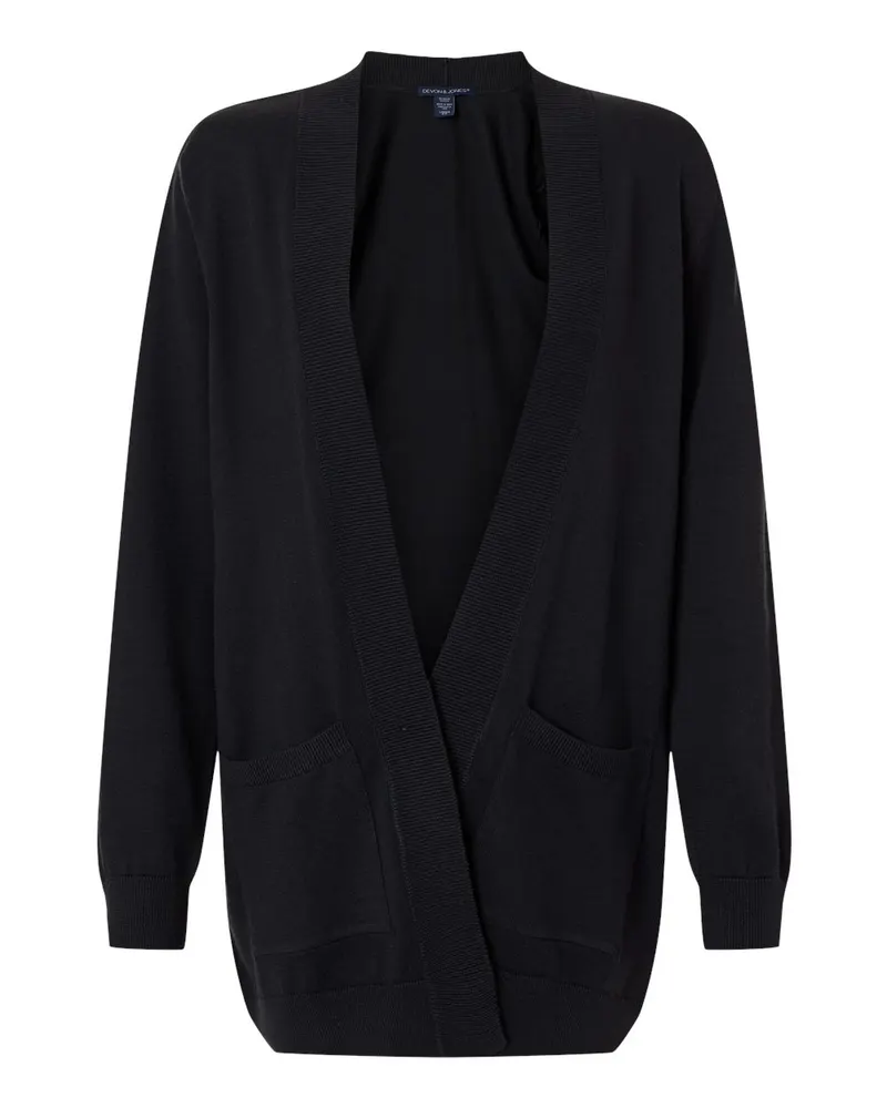 Devon & Jones Devon & Jones Women's New Classics Open Cardigan Sweater — Black