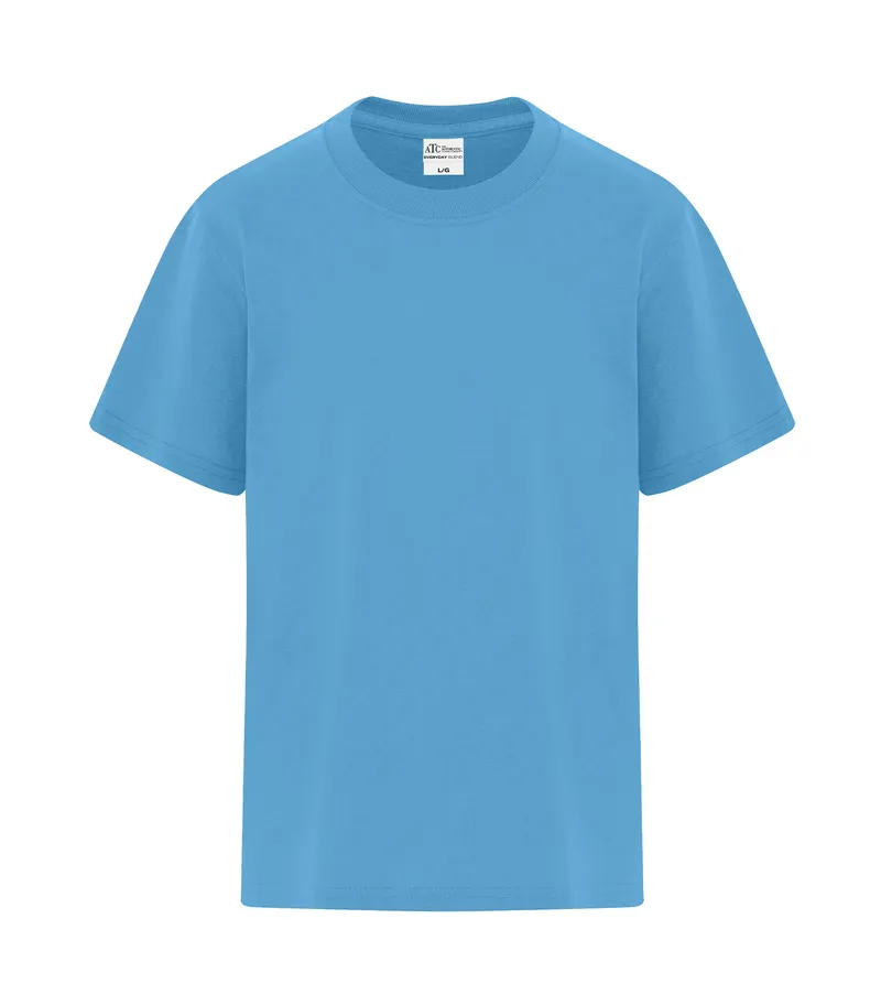 ATC™ Everyday Collection® ATC™ EVERYDAY COTTON BLEND YOUTH TEE — Aquatic Blue
