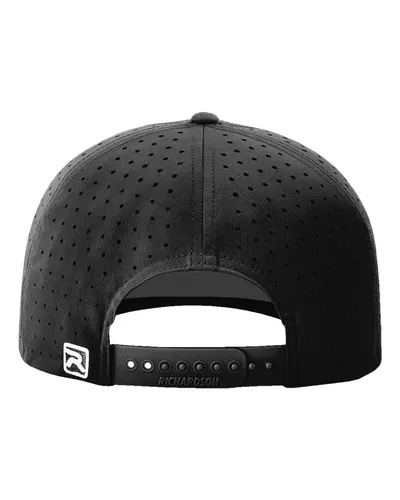 Richardson Richardson Laser Perf R-Flex Cap in Black, back view