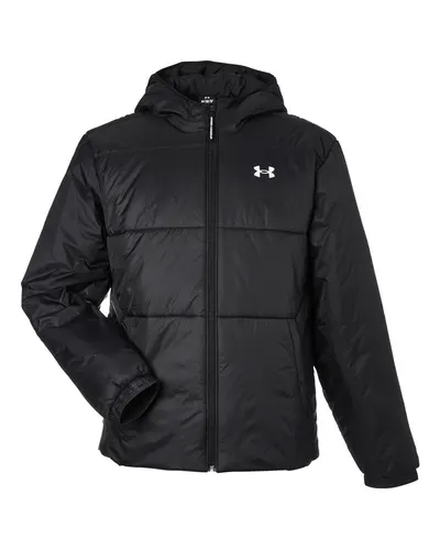 Under Armour Under Armour Men's LW Insulated Jacket in Black/ White, front view