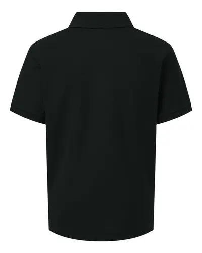 AllPro AllPro Youth Pique Polo in Black, back view