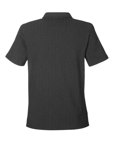 Devon & Jones Devon & Jones Women's Crownlux Performance® Geo Polo in Black/ Graphite, back view