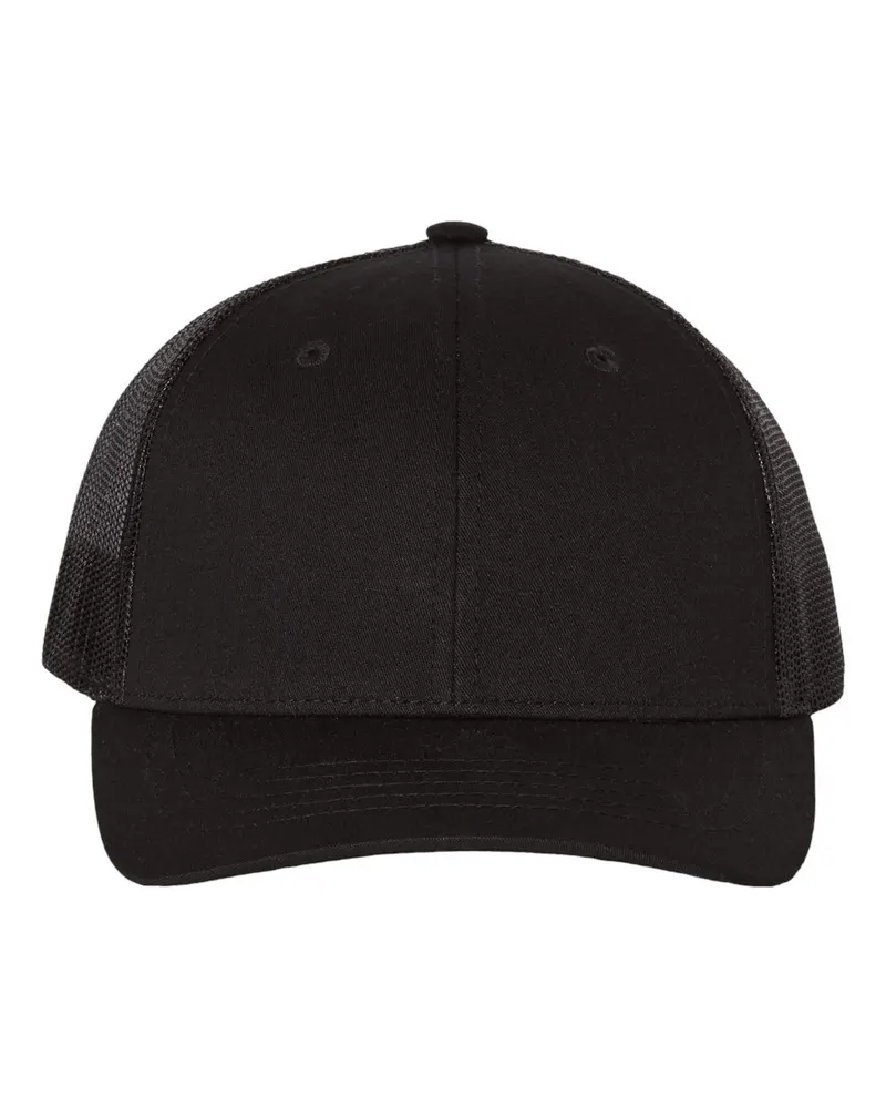 Richardson Richardson Youth Trucker Snapback Cap — Black