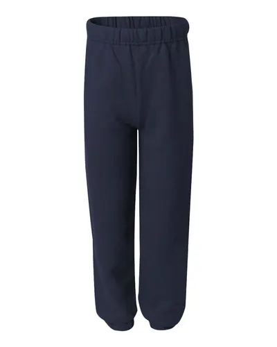 JERZEES JERZEES Youth NuBlend® Sweatpants in J. Navy, front view