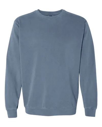 Comfort Colors Comfort Colors Unisex Garment-Dyed Crewneck Sweatshirt in Blue Jean, front view