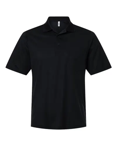 CORE365 CORE365 Men's Nova Performance Pique Pocket Polo in Black, front view