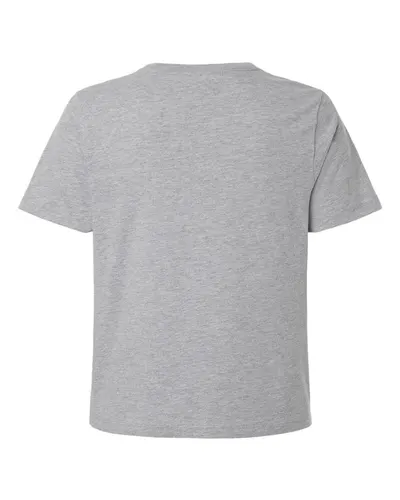 BELLA + CANVAS BELLA + CANVAS Women's 6 oz. Heavyweight Tee in Athletic Heather, back view