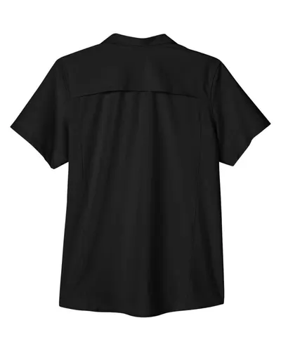 CORE365 CORE365 Women's Ultra UVP® Marina Shirt in Black, back view