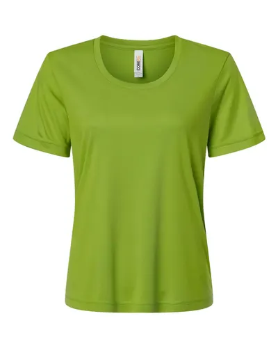 CORE365 CORE365 Women's Capital Performance T-Shirt in Acid Green, front view