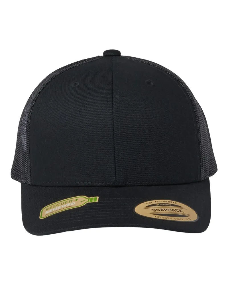 YP Classics YP Classics Sustainable Retro Trucker Cap — Black