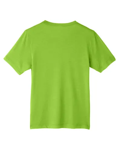 CORE365 CORE365 Youth Fusion ChromaSoft™ Performance T-Shirt in Acid Green, back view