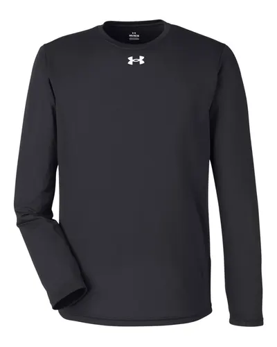 Under Armour Under Armour Men's Team Tech™ Long Sleeve T-Shirt in Black/ White, front view