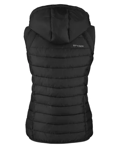 Spyder Spyder Women's Supreme Puffer Vest in Black, back view