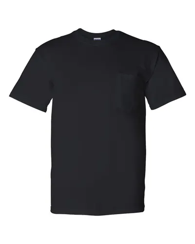 Gildan Gildan Unisex DryBlend® Pocket T-Shirt in Black, front view