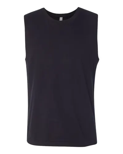 BELLA + CANVAS BELLA + CANVAS Jersey Muscle Tank in Black, front view
